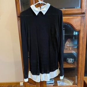 White House Black Market Sweater w/Built-in Blouse